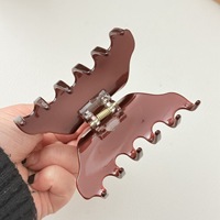 Pinces à cheveux rétro françaises en acétate de cellulose, grandes, antidérapantes, imperméables, écologiques, à motif géométrique, accessoires pour cheveux