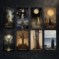 Jeu de cartes de tarot personnalisées imprimées en couleur, cartes oracle recto-verso, cartes du roi, boîte cadeau personnalisée, guide d'instructions