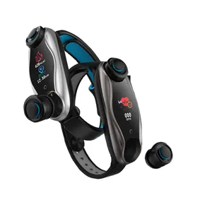 Фитнес-браслет DECWIN T90, беспроводные наушники 2 в 1, Смарт-часы IP67, водонепроницаемые спортивные Смарт-часы с тонометром, Android IOS