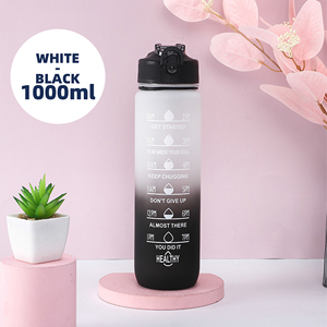 Botella de agua motivacional deportiva de 1000 ml al por mayor con pajita fácil de abrir con un clic botella motivacional para beber de 32 onzas - Product Image 6