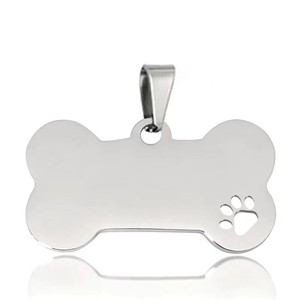 <span class=keywords><strong>2025</strong></span> mới nóng bán hàng tùy chỉnh trống kim loại thép không gỉ Dog Tag xương hình dạng Pet Dog ID Tag cho khắc - Product Image 5