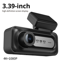 Caméra embarquée 4K OEM avec 2 caméras, ADAS, G-Sensor, Wifi, GPS, enregistreur de conduite 3 canaux, écran IPS 3,39 pouces, boîte noire universelle pour voiture