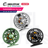 Carrete de Pesca de Aluminio Mecanizado por CNC Personalizado al por Mayor, 2+1BB, Bobina Grande, Ligero, para Agua Salada y Dulce, para Trucha y Lubina