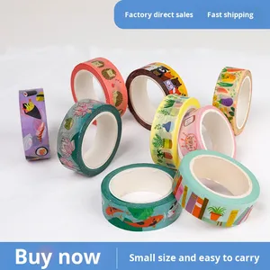 Sinh Viên Dễ Thương Phim Hoạt Hình Dính Sticker 0.1Mm Độ Dày Nước Kích Hoạt Acrylic Washi Giấy Không Thấm Nước Duy Nhất Hai Mặt Mặt Nạ Trường - Product Image 3