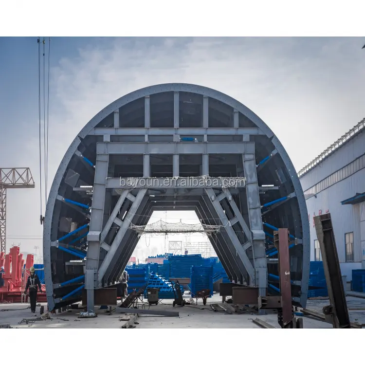 Underground Steel Tunnel Formwork System Q235B Steel Bridge Form for Professional Production 50 TONS Boyoun Supply ISO9001