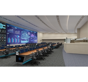 Bàn làm việc cao cấp bàn văn phòng có thể điều chỉnh chiều cao nội thất văn phòng CCTV phòng điều khiển Bảng điều khiển trung tâm phòng điều khiển - Product Image 3