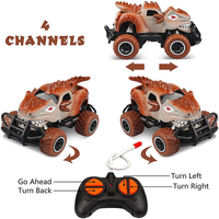 Jouets en gros les plus vendus : Voiture télécommandée mini dinosaure, voiture dinosaure de dessin animé, cadeau pour enfants, jouets de voiture RC
