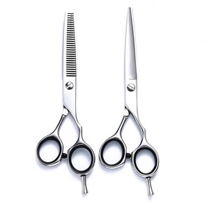 Hair Scissors 5.5 Inch 6 Inch Stainless Steel Sharp Blade Long Handle Thinning Shears Salon Grade Hairdressing Kit - Product Image 2