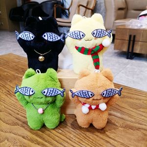 Nuevo Llavero de Peluche Original y Auténtico, Gato Pescador <span class=keywords><strong>Travieso</strong></span> y Tímido, Hecho a Mano Personalizado, Colgante de Peluche DIY - Product Image 1