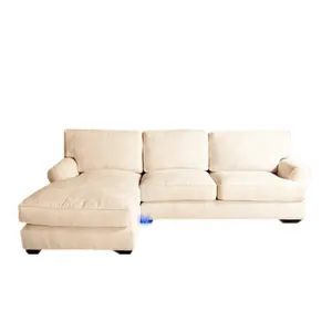 Furniture Living room Custom size linen fabric sofa bed L-shaped corner sofa cover modern sofa
