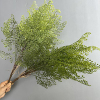 Plante de fougère à feuilles de tigre, grande feuille persane, aspect herbe, décoration intérieure, fougère artificielle en plastique, plantes artificielles écologiques pour Thanksgiving