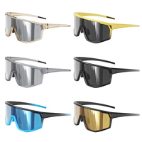 Lunettes de sport cyclisme monture intégrale TR90 PC UV400 anti-buée légères avec plaquettes nasales réglables insert optique course OEM personnalisé