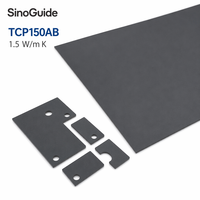 Feuille d'isolation en silicone SinoGuide TCP150AB, faible dureté, conductivité thermique 1,5 W/mK, haute performance, blindage EMI, micro-ondes