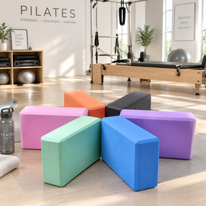 Bloques de Yoga EVA de Color Sólido al por Mayor, Ladrillo de Yoga de Alta Densidad 120g para Principiantes, Entrenamiento de Danza, Soporte de Fitness, Ejercicio de Pilates - Product Image 1