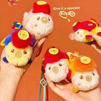 Promotion : Porte-clés Poisson en Peluche Mignon à Presser pour des Bulles, Poisson Koi Porte-Bonheur avec Breloque Lingot d'Or, Pendentif de Sac Kawaii, Cadeau pour Amis