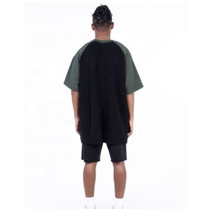 Personalizzato oversize Waffle Knit uomo Thermal Ralgan manica corta O collo T-shirt cotone Boxy Heavyweight T-shirt - Product Image 5