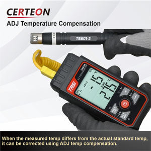 เทอร์โมมิเตอร์ดิจิตอลแบบพกพาความแม่นยำสูง สำหรับงาน HVAC อุตสาหกรรม ใช้แบตเตอรี่ เทอร์โมคัปเปิลชนิด K - Product Image 5