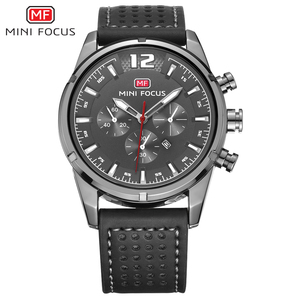 Zakol — montre à Quartz MINI FOCUS pour hommes, multi-fonction, bracelet en cuir marin, calendrier, 3 cadrans, <span class=keywords><strong>6</strong></span> mains, référence mf05g - Product Image 3