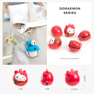 Campanello in Metallo a Forma di Gatto alla Moda, Accessorio per Borse e Portachiavi - Product Image 6