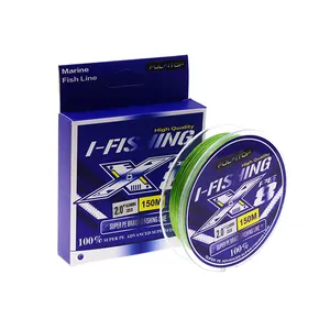 Custom branding multifilament highquality pe strong braided fishing lines professional 100m