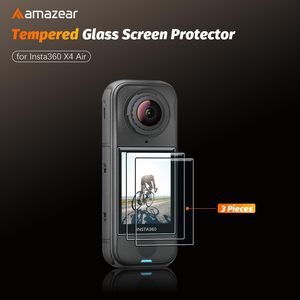 Amazear Lot de 3 films de protection d'écran pour Insta360 X4 Air, verre trempé 9H, installation sans bulles, protection maximale de l'écran - Product Image 3