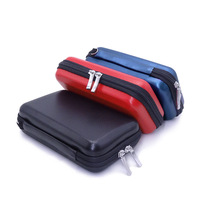 Tas penyimpanan Eva multi-ukuran dapat disesuaikan casing pelindung cangkang keras ritsleting penutup Driver Hard Disk 2.5 inci
