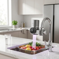 Nouveau Filtre à Eau Intelligent pour Robinet de Cuisine avec Affichage UV Anti-Calcaire, Élimination du Chlore et des Bactéries, Adoucisseur pour Robinet