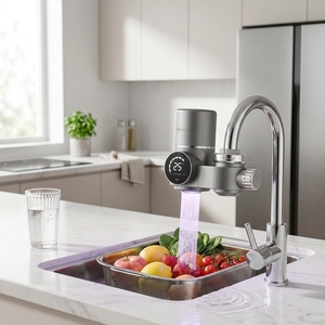 Nouveau Filtre à <span class=keywords><strong>Eau</strong></span> Intelligent pour <span class=keywords><strong>Robinet</strong></span> de <span class=keywords><strong>Cuisine</strong></span> avec Affichage UV Anti-Calcaire, Élimination du Chlore et des Bactéries, <span class=keywords><strong>Adoucisseur</strong></span> pour <span class=keywords><strong>Robinet</strong></span> - Product Image 2