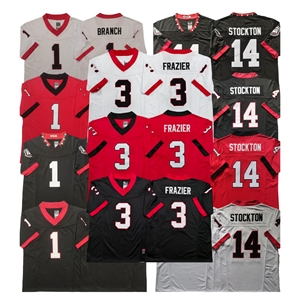 Großhandel Hochwertige 90 #   Watt Dri-fit American Football Trikots Atmungsaktive Rugby-Uniform Bestickte Genähte Rugby-Trikots - Product Image 4