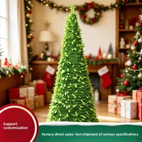 Arbre de Noël en PVC lumineux LED télescopique, modèle exclusif et très demandé, vente en gros usine JIAXUN BH-042