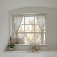 Ventanas Corredizas de Aluminio con Persianas Verticales de Color Personalizado, Vidrio Templado, Calificadas por Energy Star para Proyectos de Cocina y Hoteles