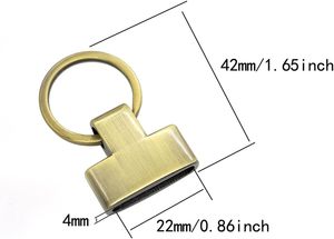 Lot de fermoirs porte-clés avec anneau et attaches pour bracelet, pour la fabrication de porte-clés et loisirs créatifs, couleur bronze - Product Image 4