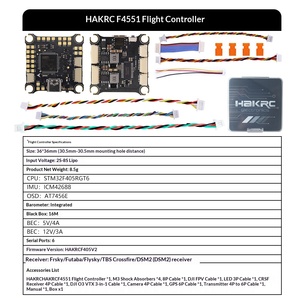 Torre de Control F405 110A 8S 4-en-1 con Amortiguador para Modelos de Carreras FPV - Product Image 6