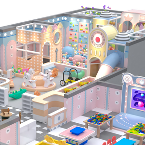 Aoleao Famous Parent-Child Comprehensive Amusement Park Facilities Mall <b>Indoor</b> Ball Pit <b>Slide</b> Interactive Game Area Play Set - Product Image 1