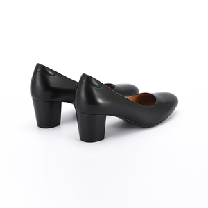 أحذية نسائية القادمون الجدد 2020 أزياء السيدات عالية الكعب للنساء الأسود أحذية من الجلد - Product Image 2