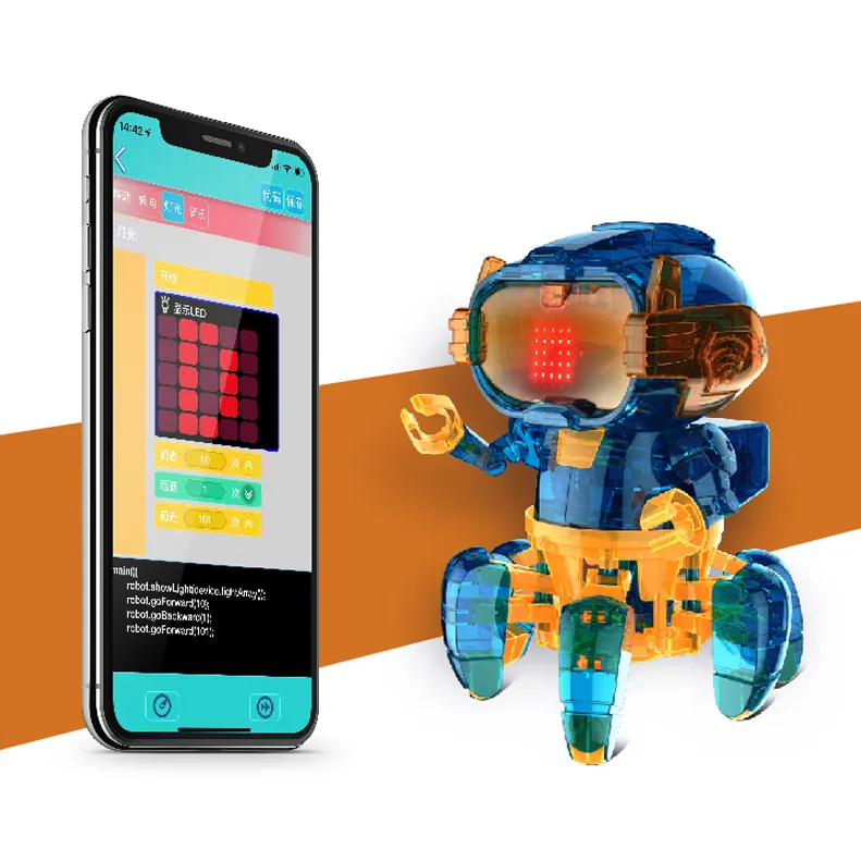 אפליקציה פעולה טכנולוגיה הרכבה תכנות רובוט צעצועי ערכת מכאני DIY רובוט לילדים