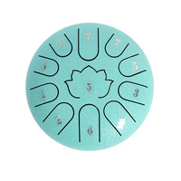6-inch 11 Tone Steel Tongue Drum Lotus Drummer Disc Beginner Professional Percussion Instrument Suitable for Stage Performances