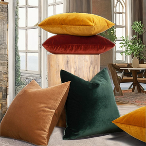 <b>Knitted</b> Polyester Massage <b>Throw</b> Pillow Cover Customized 100% Polyester 18x18 Inch Zipper Closure Cushion Cover OEM - Product Image 2