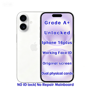 ขายส่งสมาร์ทโฟนมือสอง 16 <span class=keywords><strong>Plus</strong></span> <span class=keywords><strong>128GB</strong></span> สีขาว ปลดล็อคแล้ว ชิป A18 กล้องสามตัว USB-C จัดส่งเร็ว - Product Image 1