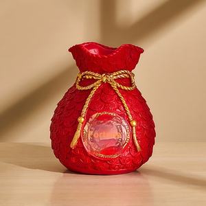 <span class=keywords><strong>Bolsa</strong></span> de la Suerte Roja, Florero, <span class=keywords><strong>Bolsa</strong></span> de <span class=keywords><strong>Dinero</strong></span>, Adorno de Resina para Atraer la Riqueza, Carácter Chino Fu, Fabricante Transfronterizo, Venta al por Mayor, Año Nuevo - Product Image 1