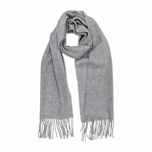 100% Cashmere Scarf Custom Logo Pure Goat Cashmere Solid Color Winter Long Shawl <b>Wrap</b> Muffler Factory Direct Wholesale - Product Image 2