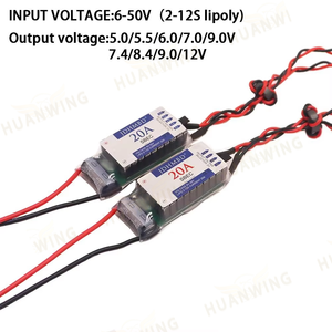 20A Switch Voltage Regulator 20A SBEC UBEC 2-12S Fixed Wing Parts 5.0/7.4/8.4/9/12V Output for RC Airplane Car Boat Brushless E - Product Image 2