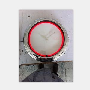 للبيع بالجملة بسعر المصنع في الصين ساعة نيون معدة مخصصة مطلية بالكروم مقاس 15 بوصة لتزيين المنزل والحانة - Product Image 6