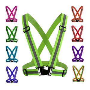 Plusieurs couleurs au choix, veste réfléchissante à haute visibilité pour la course et le cyclisme nocturnes, veste réfléchissante LED <span class=keywords><strong>rose</strong></span> - Product Image 1