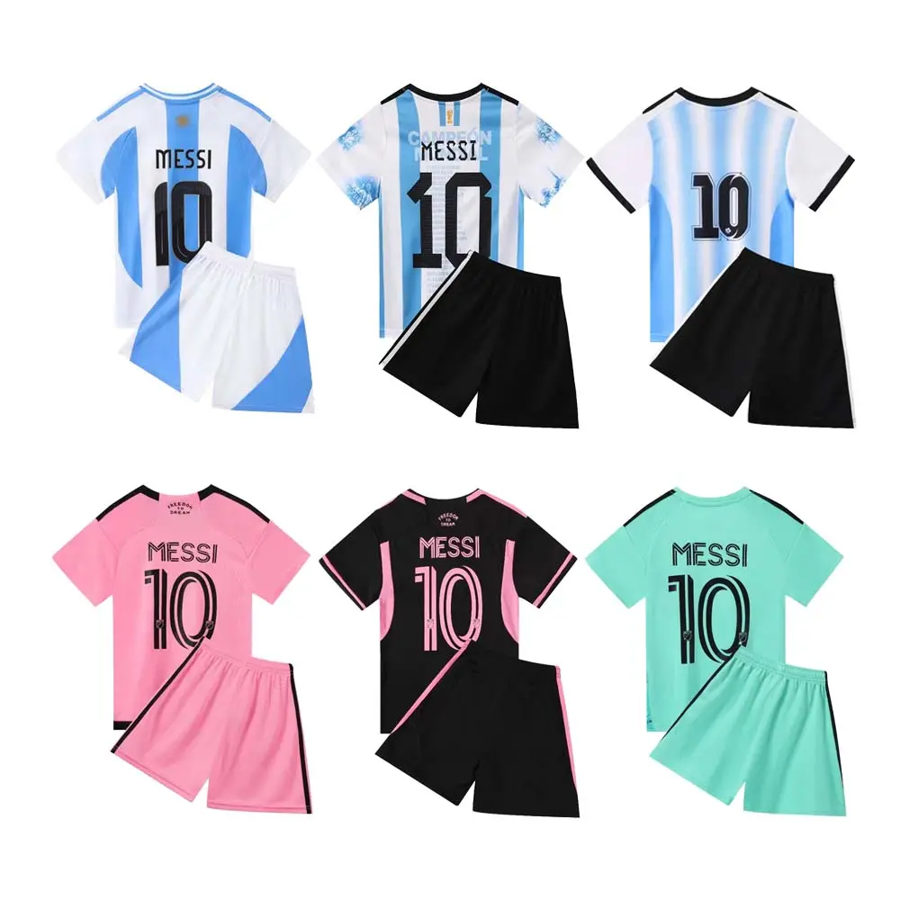 Großhandel Neuestes Messi 10 # Fußballtrikot Top Qualität atmungsaktiv Fußballtrikot