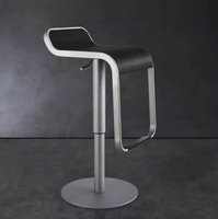 Tabouret de bar moderne en fer forgé, réglable en hauteur, robuste, pour usage commercial, bar à domicile, extérieur, salle de sport et salle à manger