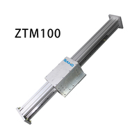 Actuador Lineal Vertical ZTM100 con Engranaje de Motor de Correa, de Aluminio, Antipolvo, Carga de 120 kg, Velocidad de 1 m/s, Eje de Elevación de Alta Resistencia para