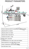 Machine d'étiquetage semi-électrique à positionnement visuel pour l'emballage de bouteilles rondes avec composants PLC