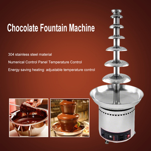 <span class=keywords><strong>Tour</strong></span> à fondue au chocolat portable en acier inoxydable à 7 étages et machine à fontaine à chocolat pour usage commercial - Product Image 3