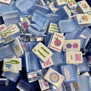 HIMORE Offre Spéciale – Jeu de Tuiles de Mahjong Américain en Acrylique, 160 Pièces, Écologiques, Durables et de Luxe, Idéales pour la Maison et les Casinos - Product Image 2